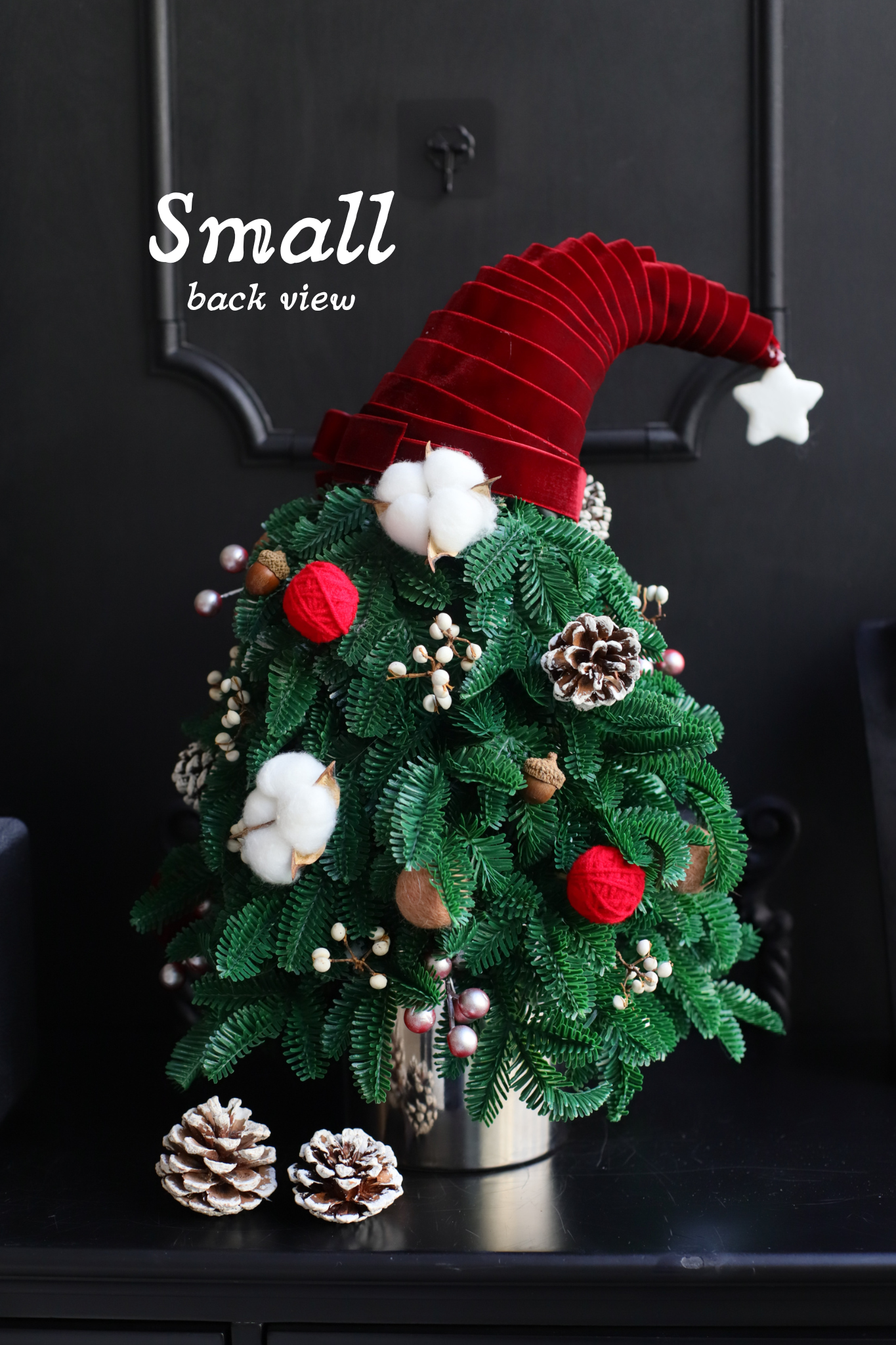 RED ARTIFICIAL CHRISTMAS TREE
