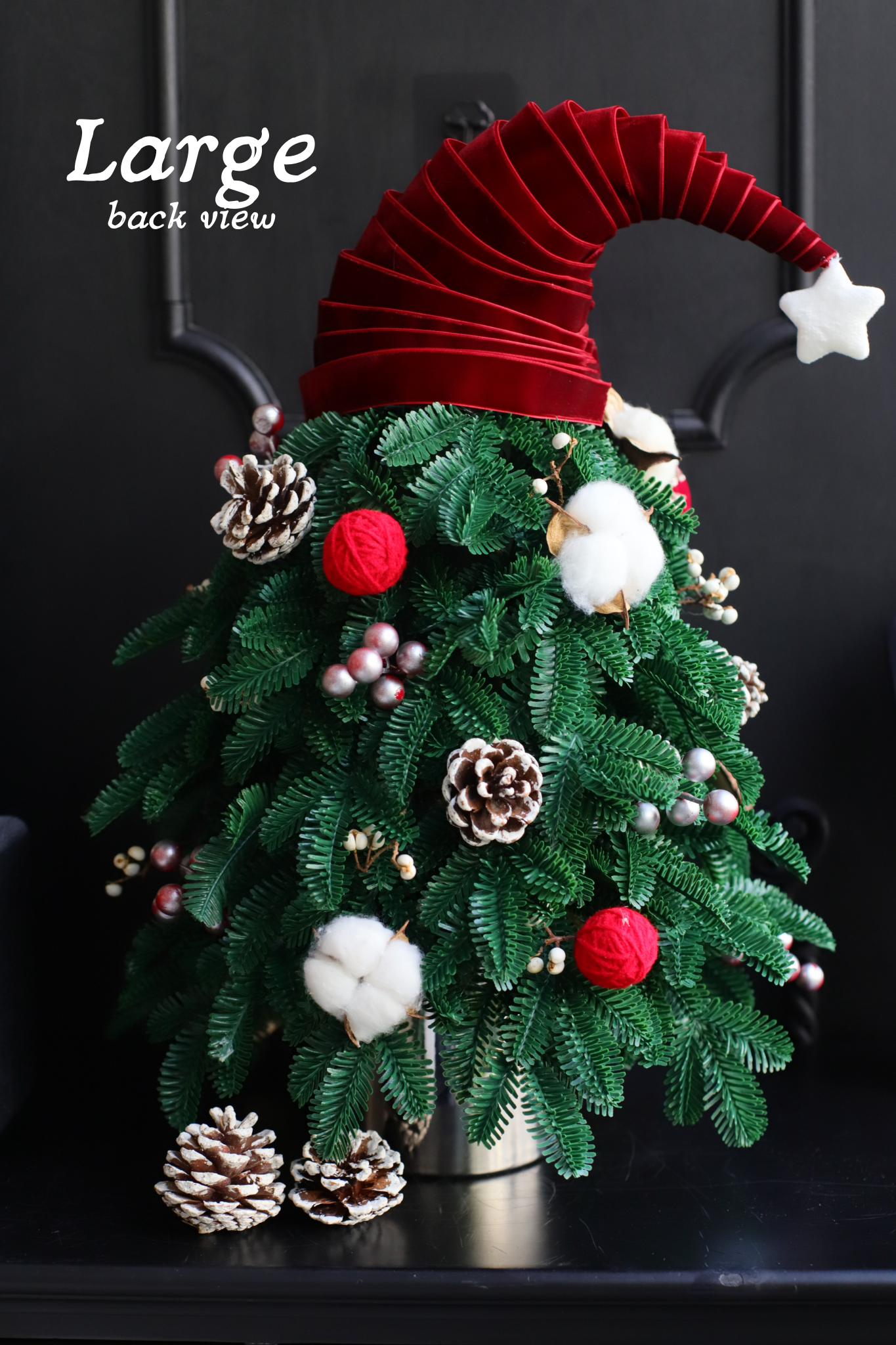RED ARTIFICIAL CHRISTMAS TREE