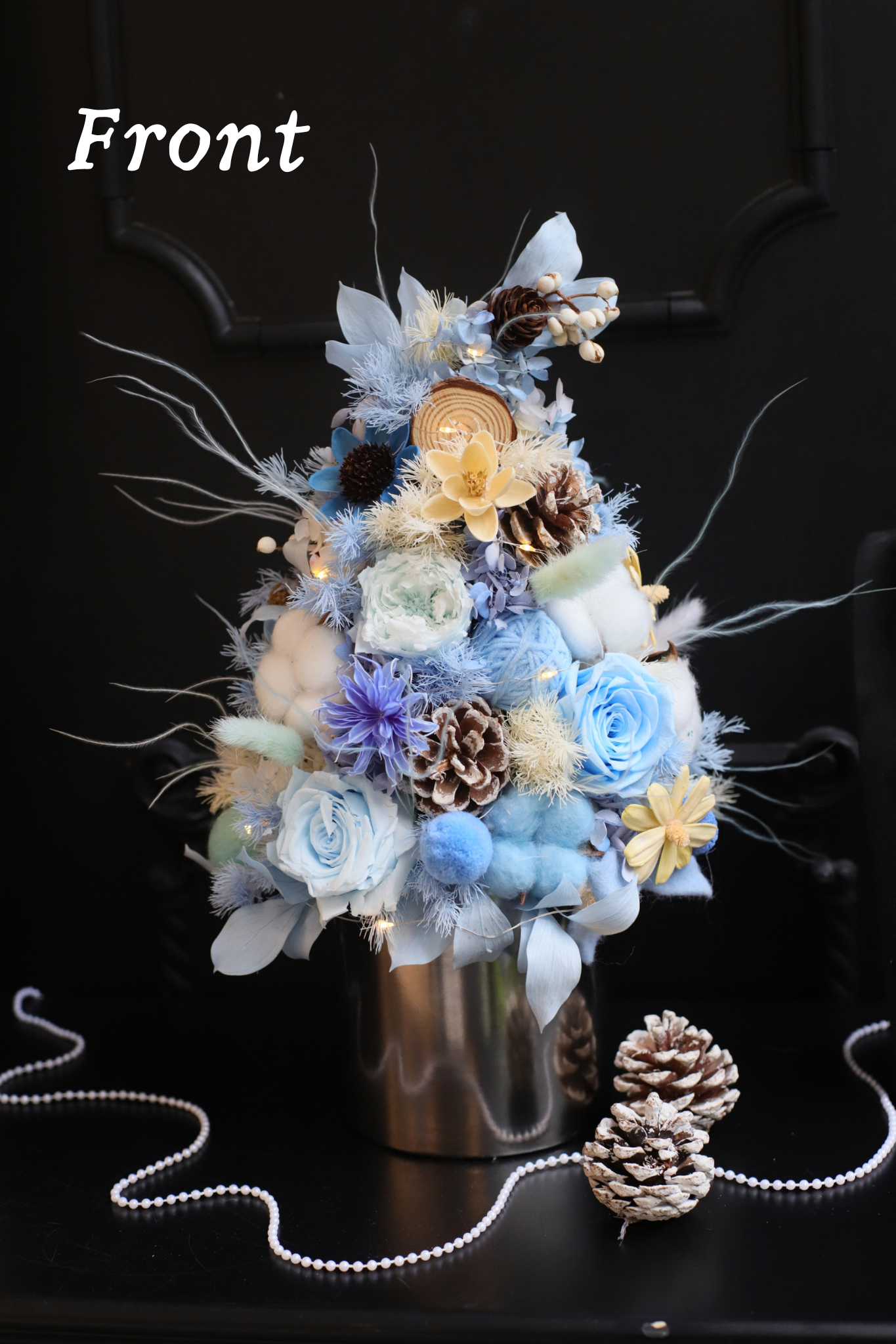 BLUE PRESERVED CHRISTMAS TREE