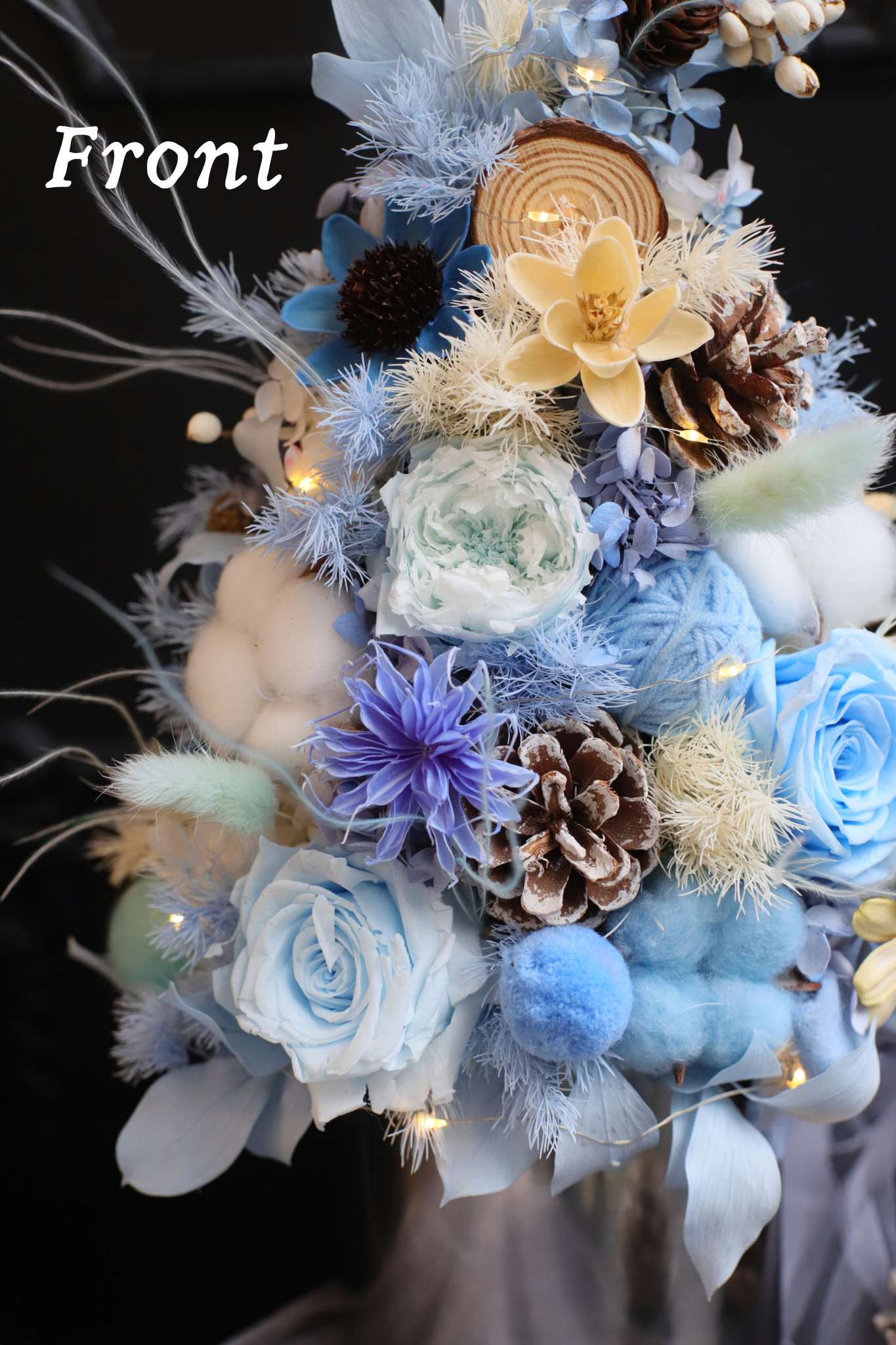 BLUE PRESERVED CHRISTMAS TREE