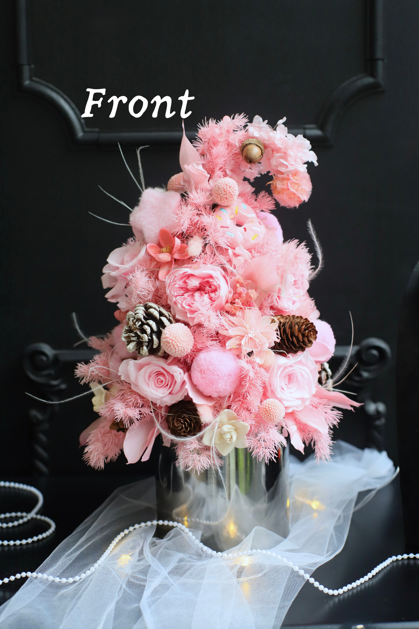 PINK PRESERVED CHRISTMAS TREE