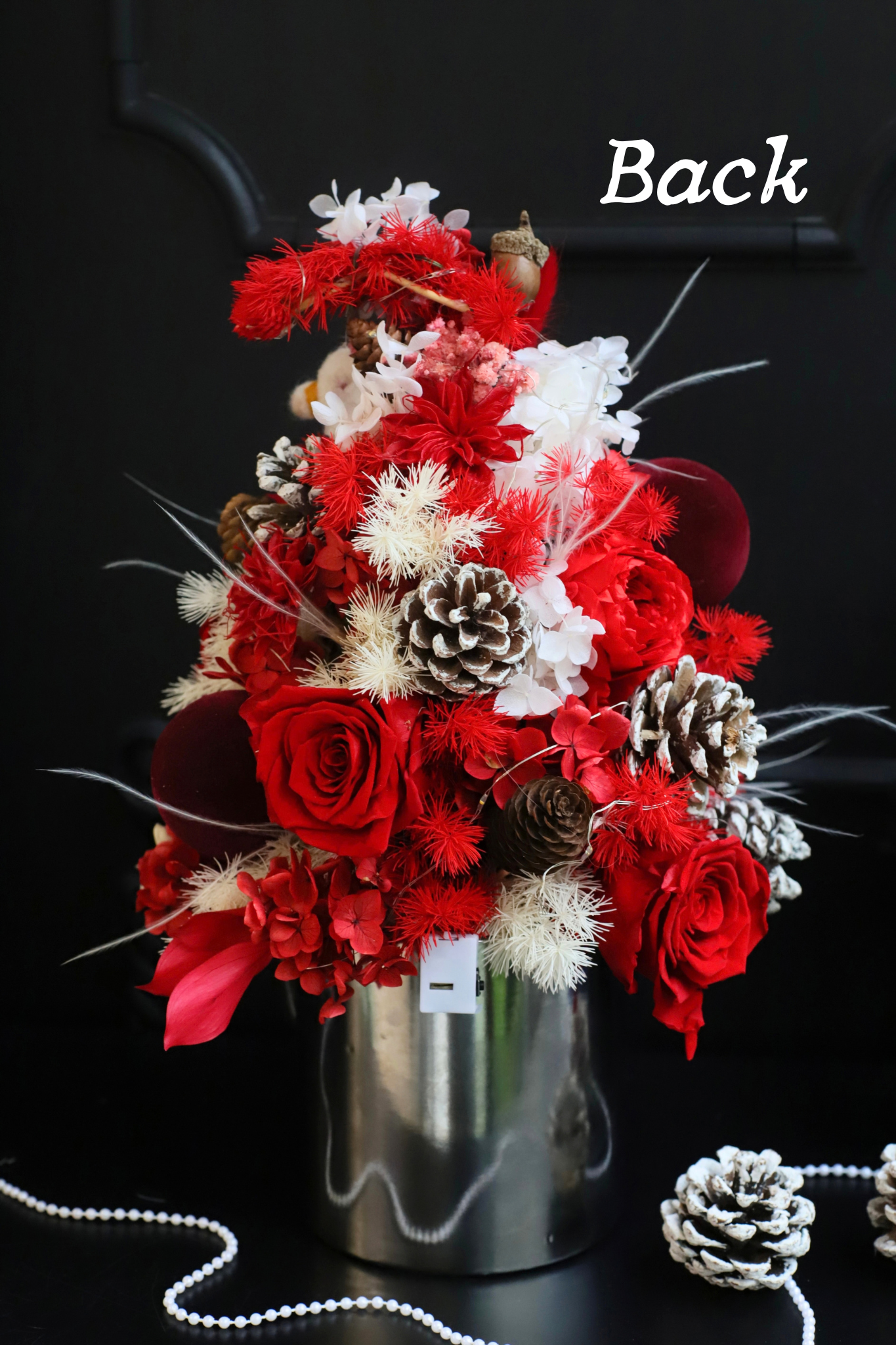 RED PRESERVED CHRISTMAS TREE